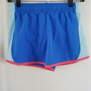 Girls blue running/athletic shorts
